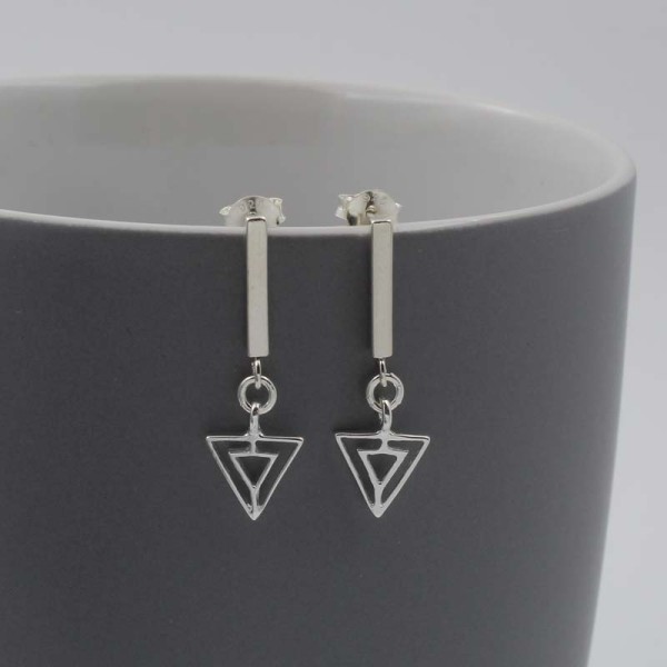 Art deco sterling deals silver earrings